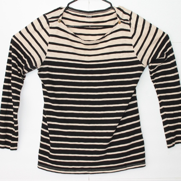 J. Crew Tops - J. Crew Womens Stripped Painters Tee Size XL